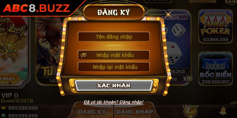 Đăng Ký abc8 2 Hướng dẫn đăng ký tại ABC8 cho tân thủ đơn trong vài phút