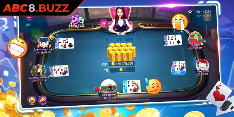 Xì Tố ABC8 Hướng Dẫn Cách Chơi Và Kinh Nghiệm Chiến Thắng 2 Kinh nghiệm chơi Xì Tố ABC8 cho người mới bắt đầu